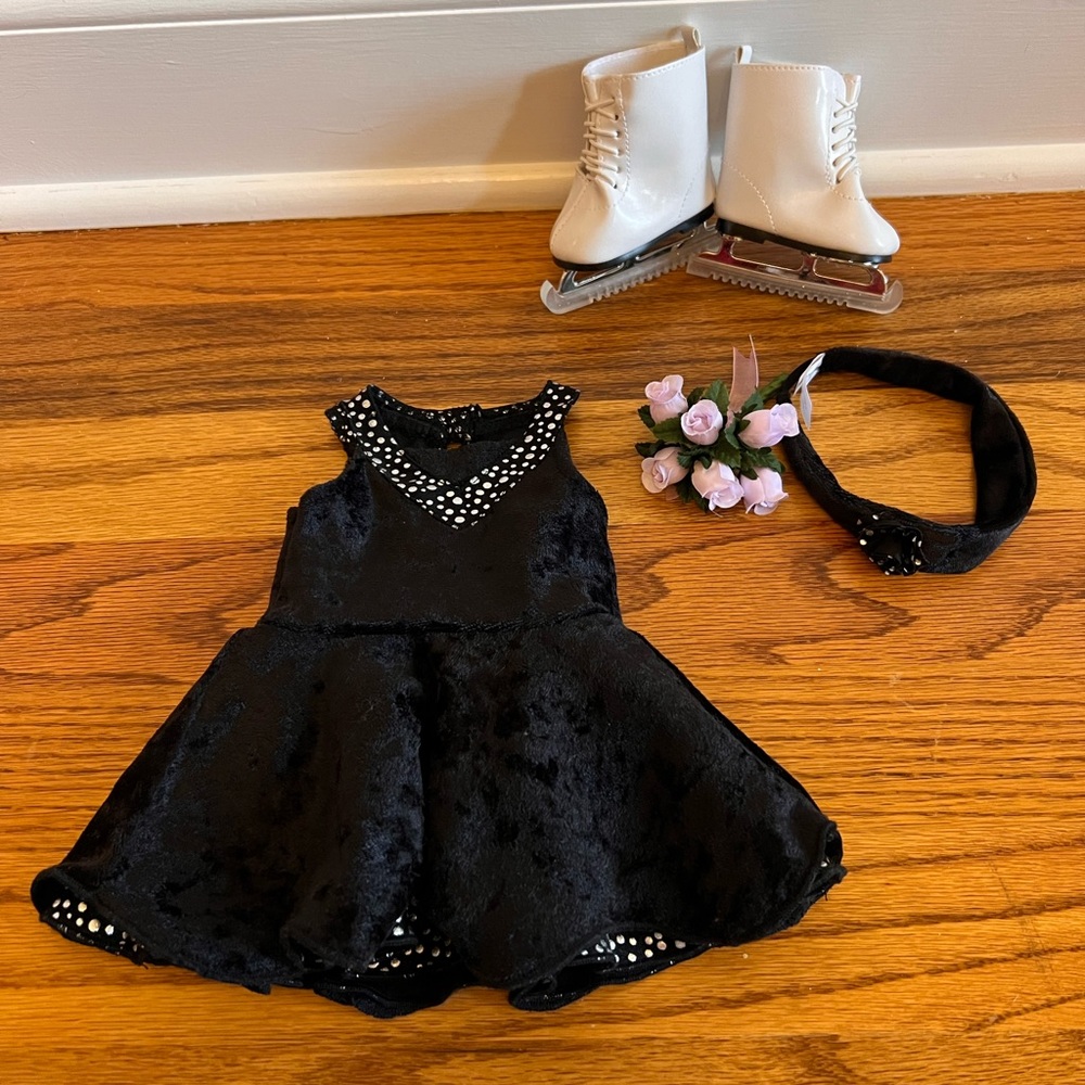 American Girl Doll 18 inch Midnight Skate Outfit Retired Ice Skating